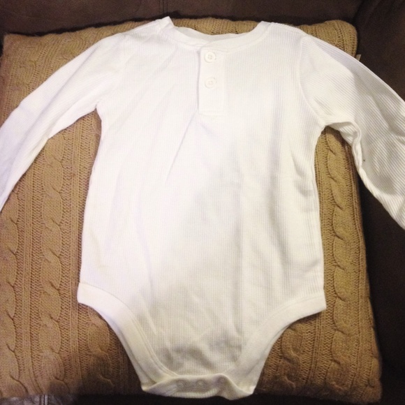 Garanimals Other - White Long sleeved ls BODYSUIT 24m 24 Snap henley